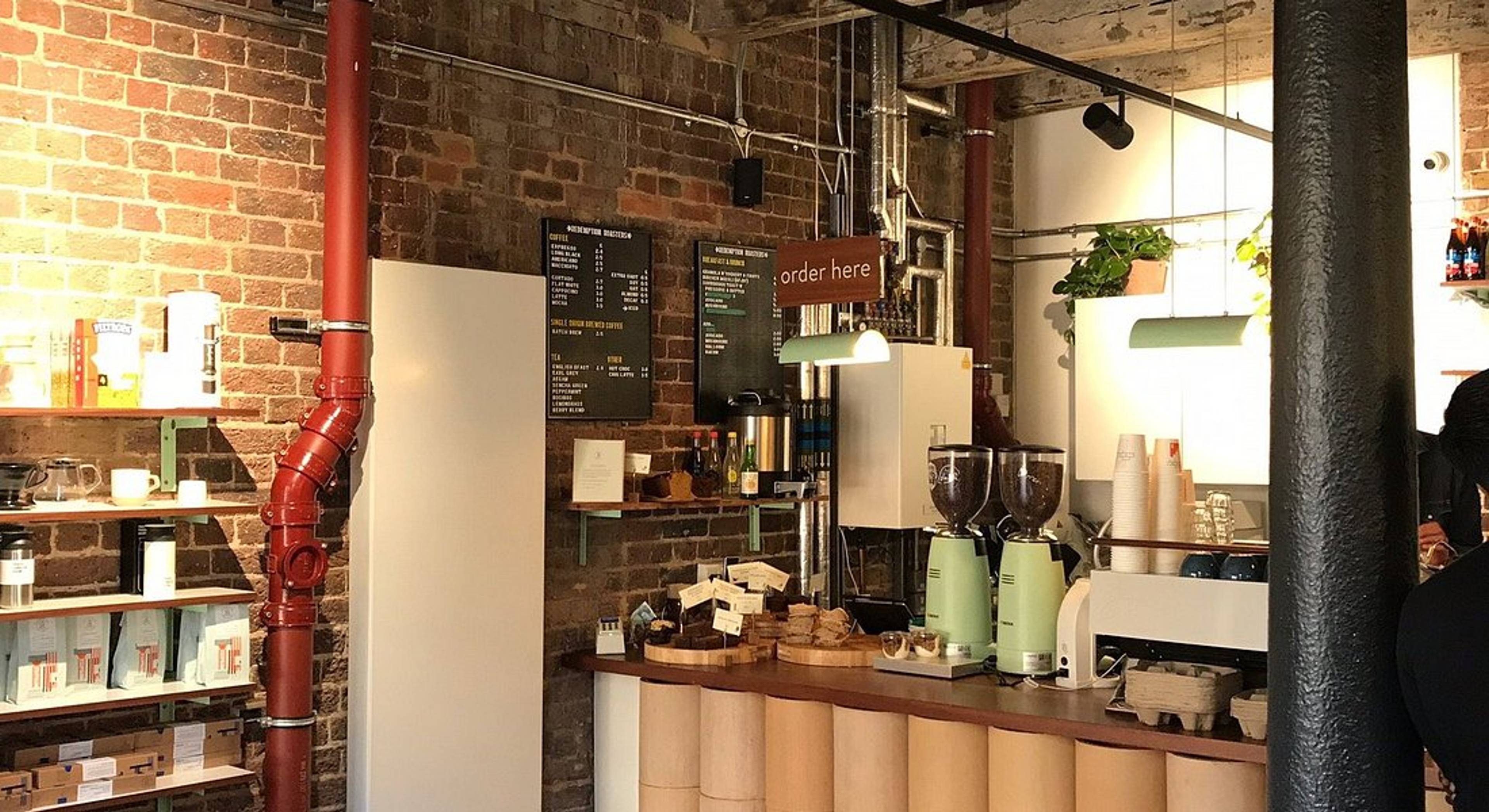 Interior of Redemption Roasters at Stables