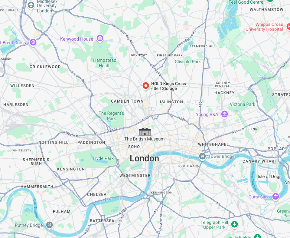 map of HOLD storage location