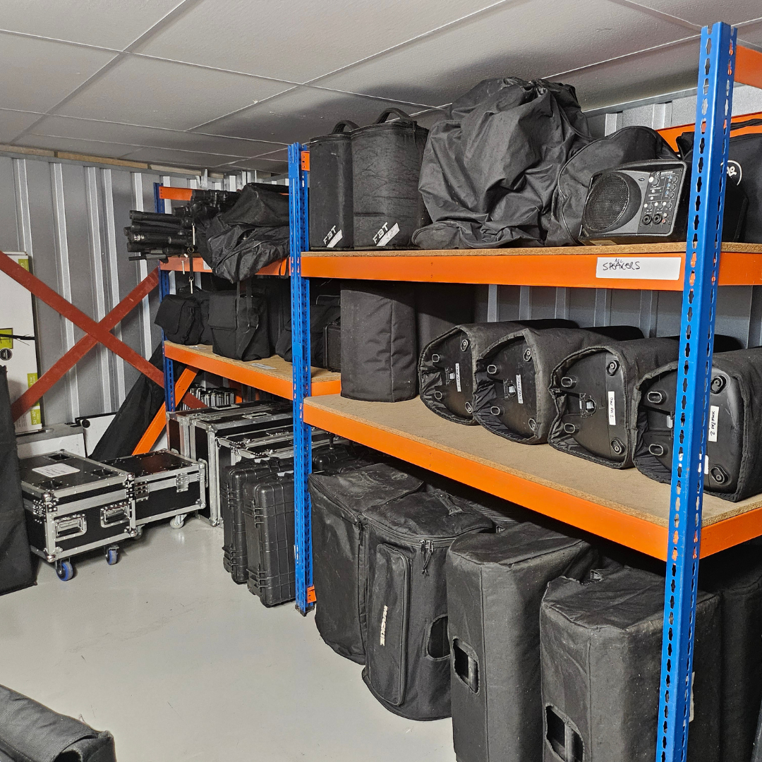 Storing expensive electronic equipment in our high-security facility