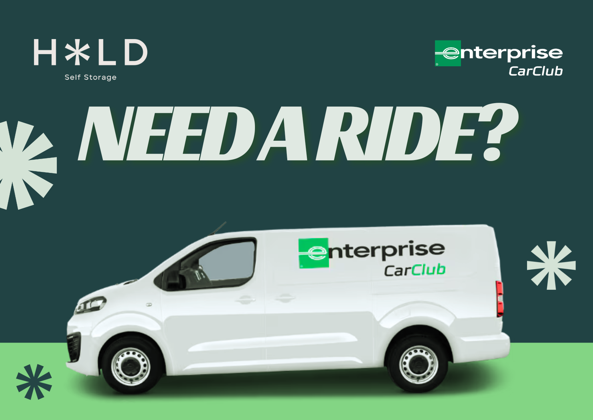 HOLD and Enterprise Car Club partnership