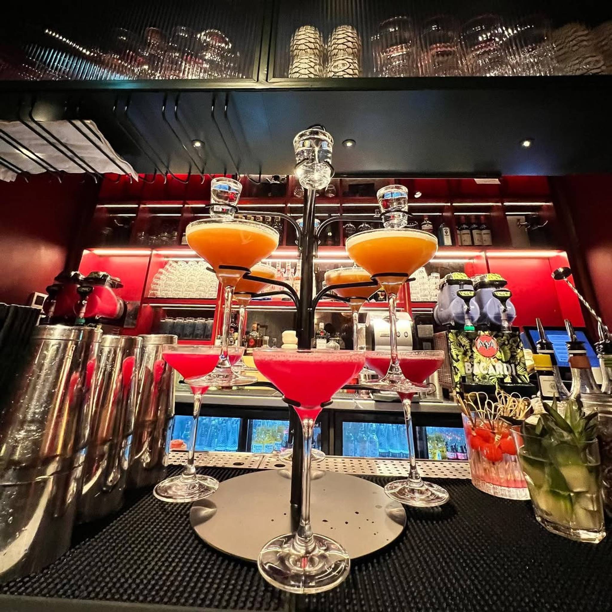 Bar interior at Trap Kitchen