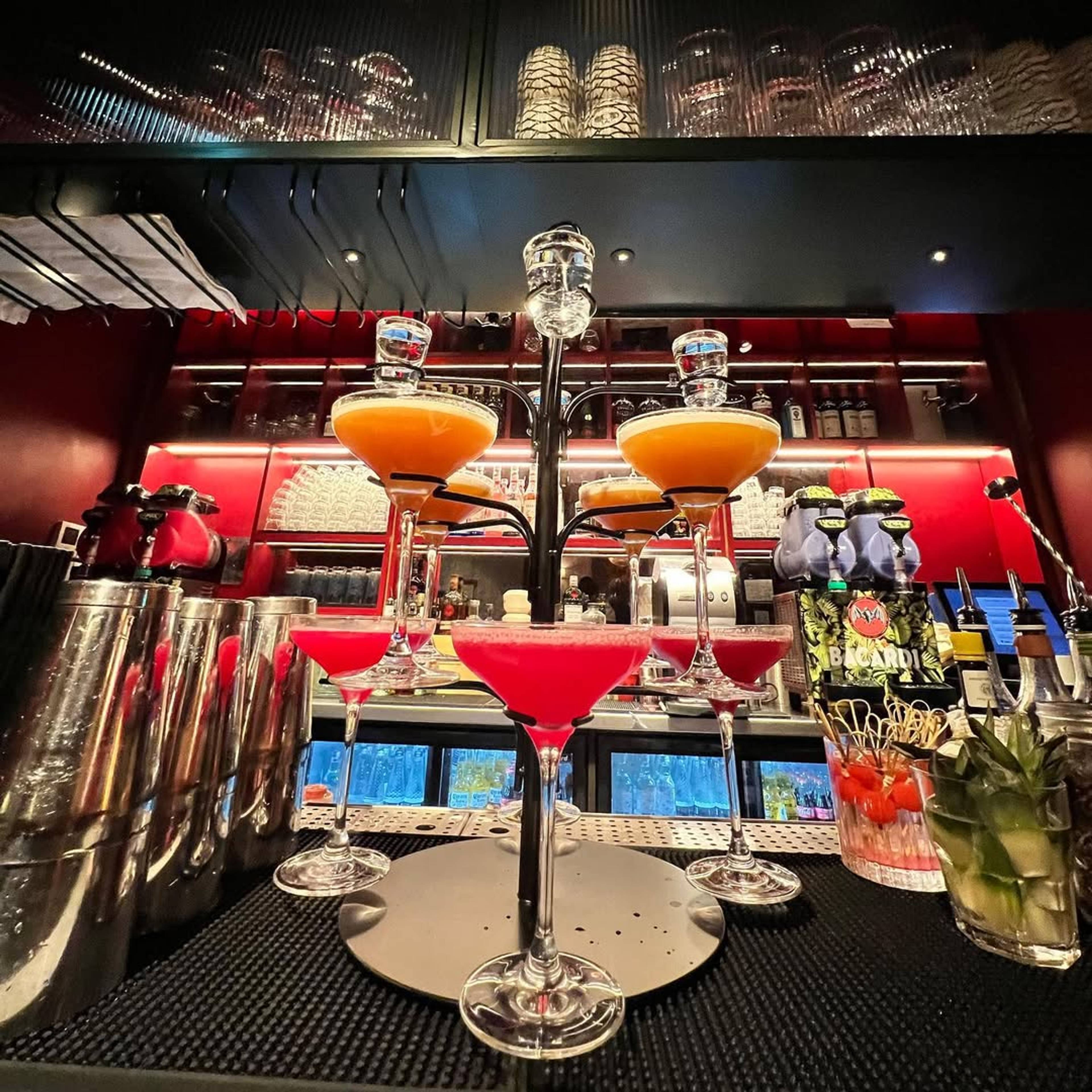 Bar interior at Trap Kitchen