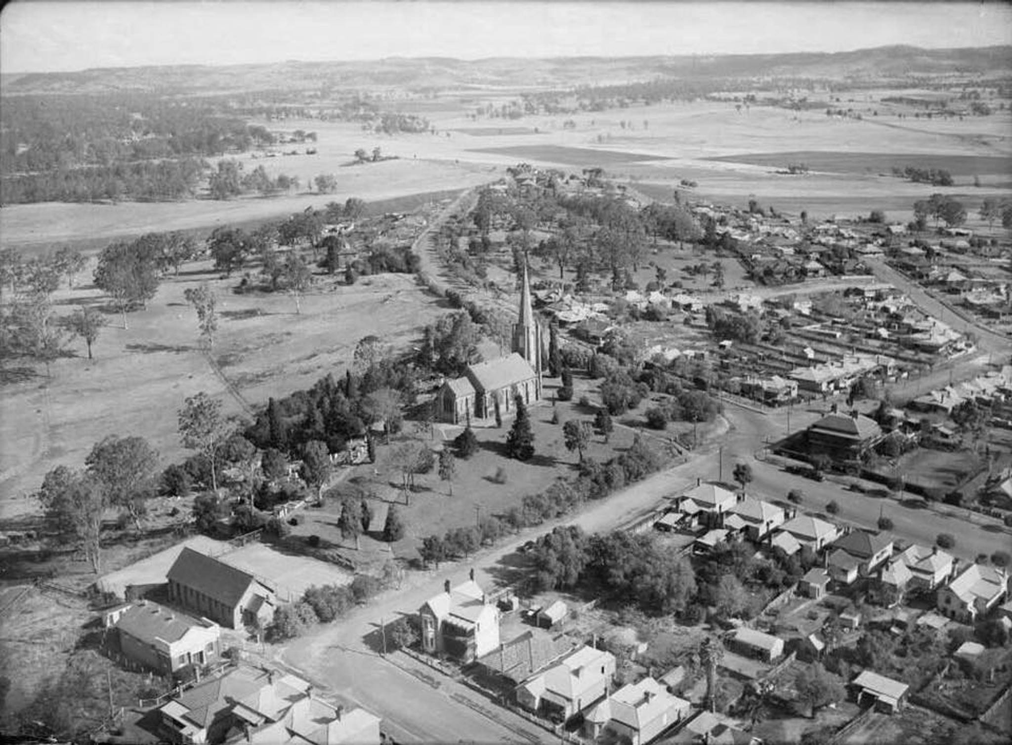 Aerial photo of Camden, 1940