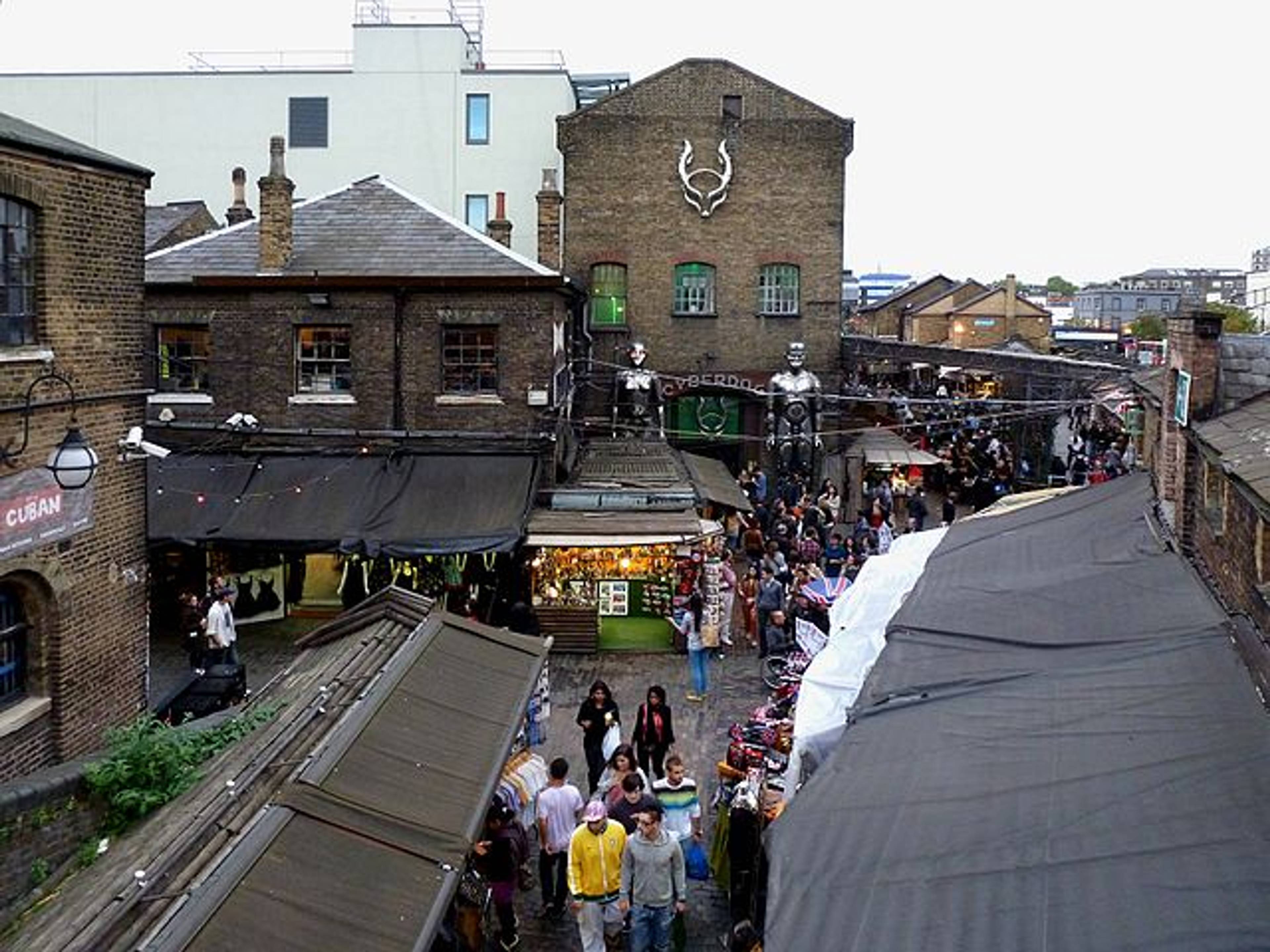 A busy street in Camden Market