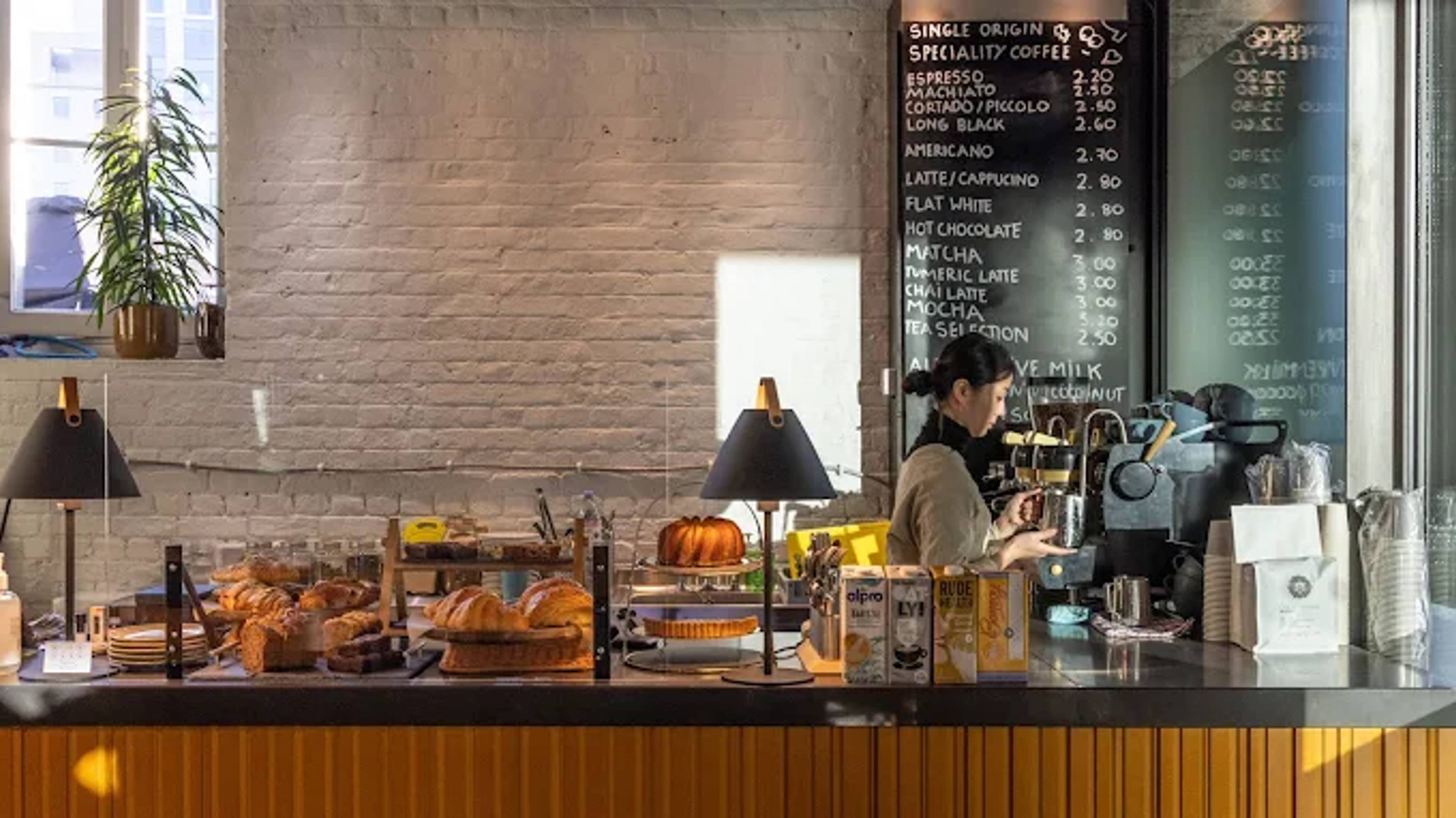 Wildcard at Kings Cross branch; modern cafe shop