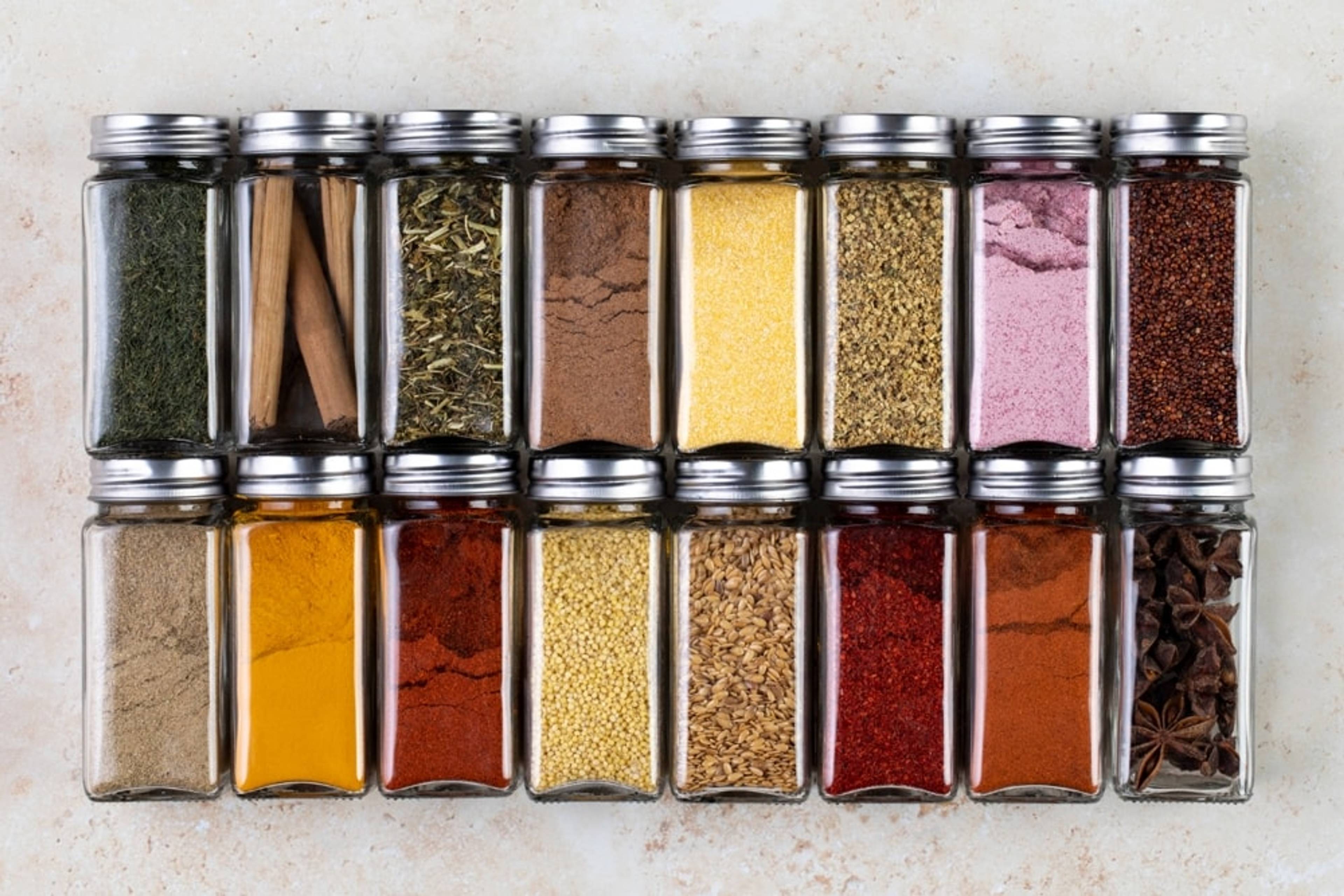 spices on shelf