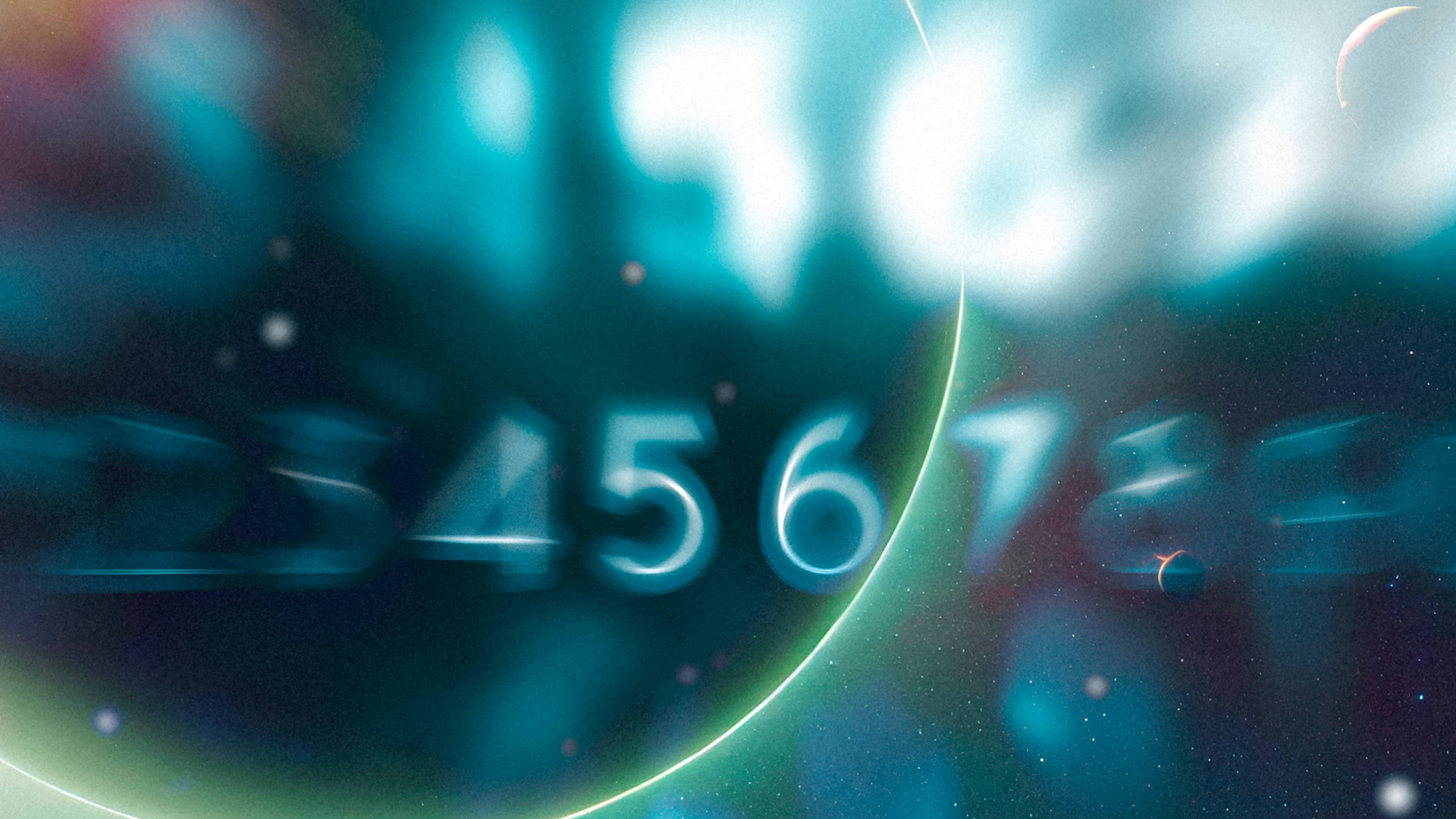 Numbers zoomed in