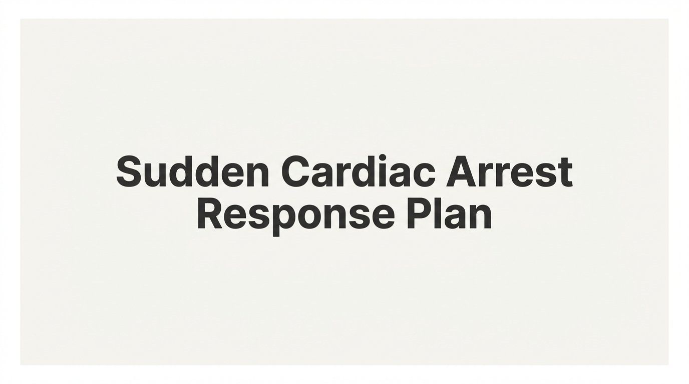 How to Build a Sudden Cardiac Arrest Response Plan for Your Workplace or Facility