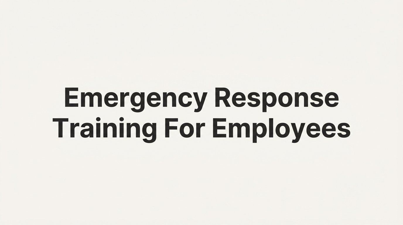 8 Proven Strategies for Emergency Response Training for Employees