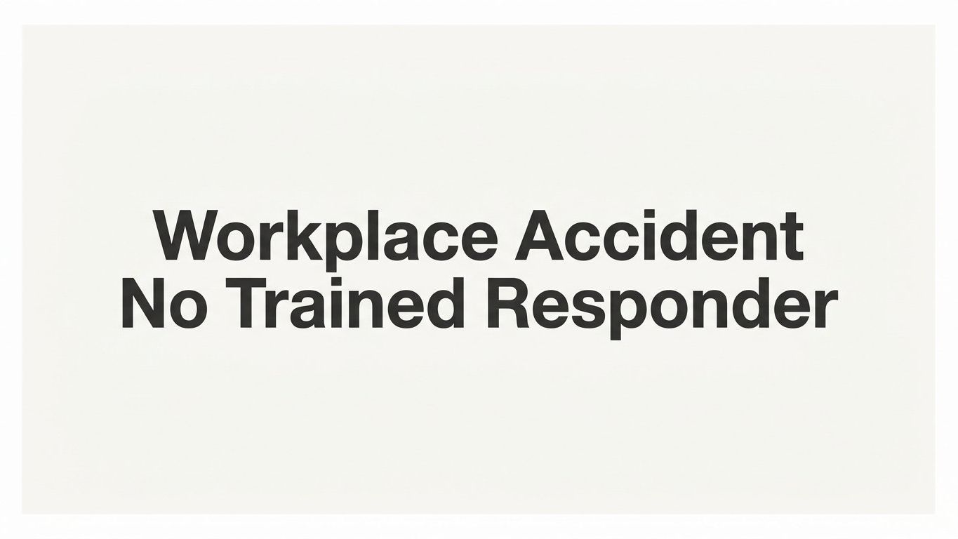 What Happens When a Workplace Accident Occurs With No Trained Responder