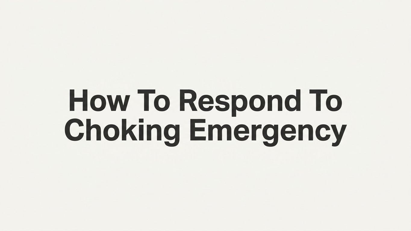 How to Respond to a Choking Emergency: A Step-by-Step Guide for Adults, Children, and Infants