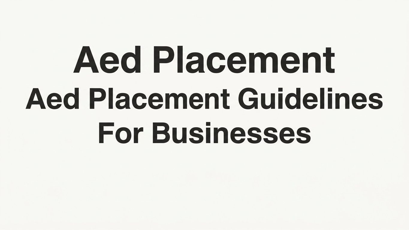 8 Best Practices for AED Placement Guidelines for Businesses