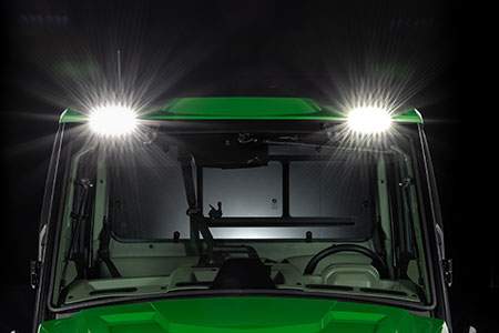 Front roof-mounted LED driving lights
