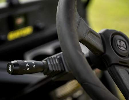 Optional automotive-style turn signal stalk