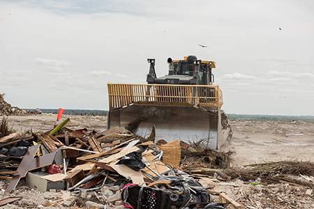 John Deere 1050 waste handling dozer