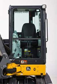 Operator comfort with larger cab