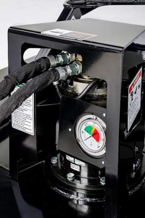 Pressure gauge motor cover that protects connections from debris