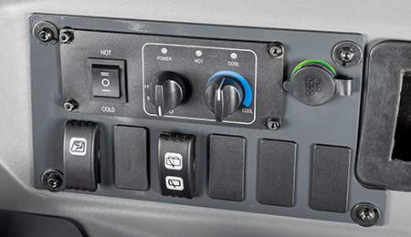 Adjustable cab controls