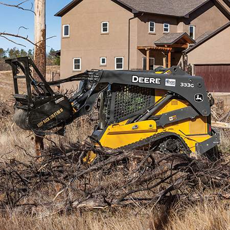 MH60D Mulching Head on 333G Compact Track Loader
