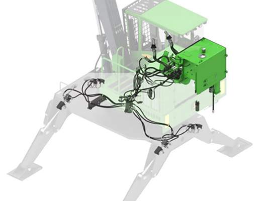 Hydraulic system for a 337E and 437E 