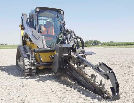 TC36 Trencher on 317G Skid Steer