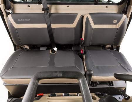40/60 split three-passenger bench seat (shown on XUV 845R)