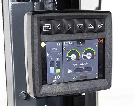 127-mm (5-in.) liquid-crystal display (LCD) monitor