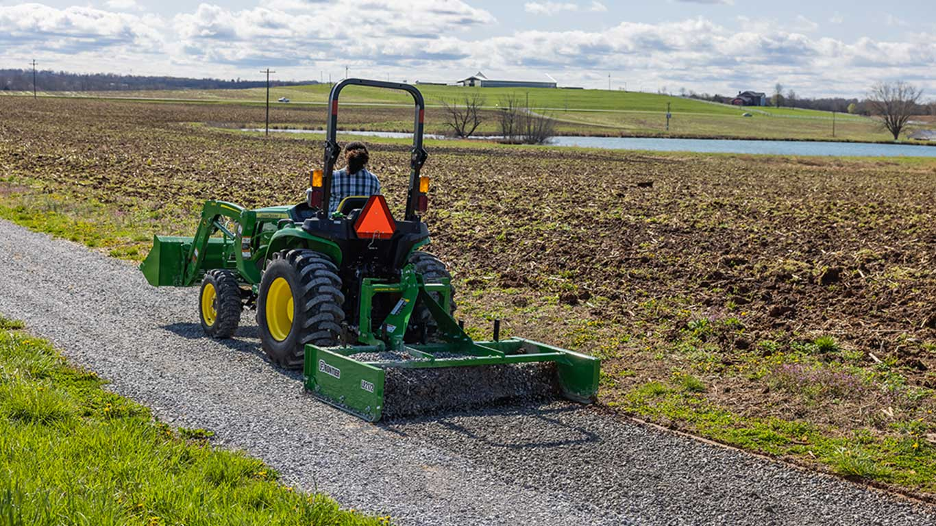 skid steer attachment used for landscaping and property development work