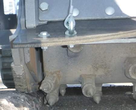 Zero edge view of Cold Planer