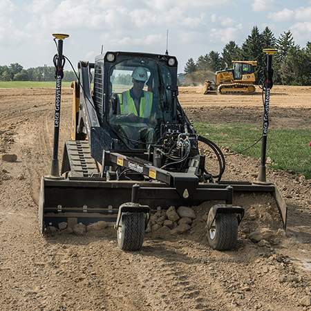 PD90 Level Best® Laser Grading Box featured on 317G Skid Steer