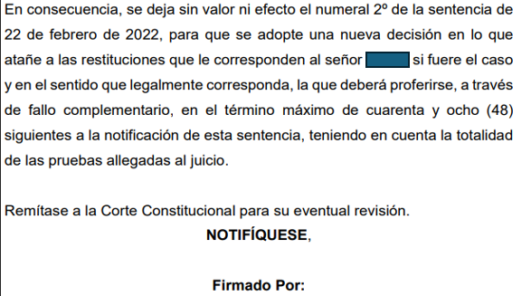 Acción de Tutela contra sentencia - Parte 2