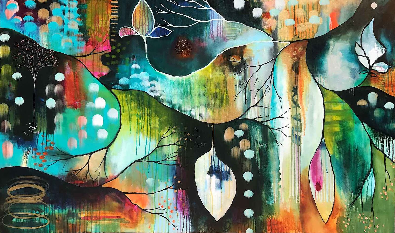 Flora Bowley original acrylic painting
