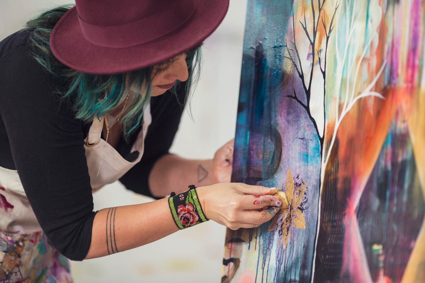 Studio Diaries, Flora Bowley's painting studio