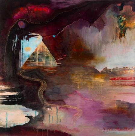 Spirits Steer, 2024 painting by Flora Bowley