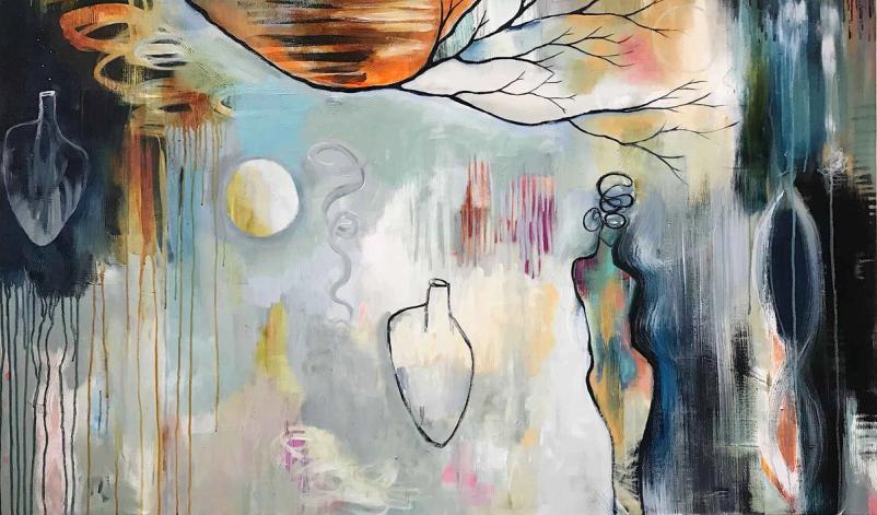Flora Bowley original acrylic painting
