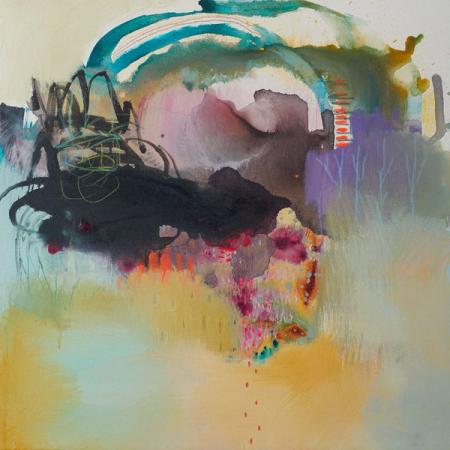 All The Way Here, 2024 painting by Flora Bowley
