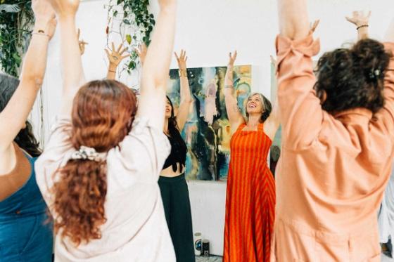 Creative Revolution Tour workshop with Flora Bowley