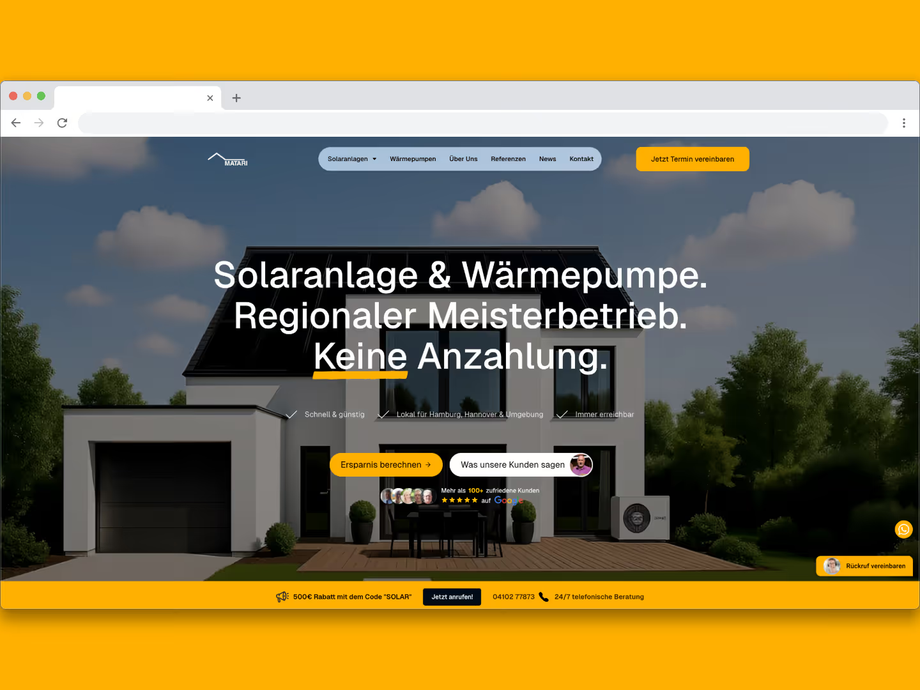 Projektansicht Matari Solar