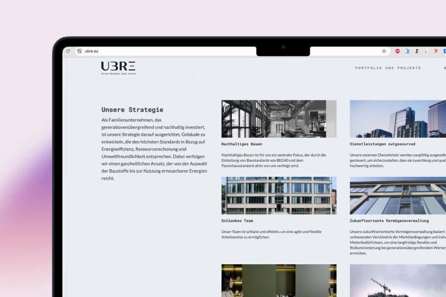 Website von UBRE