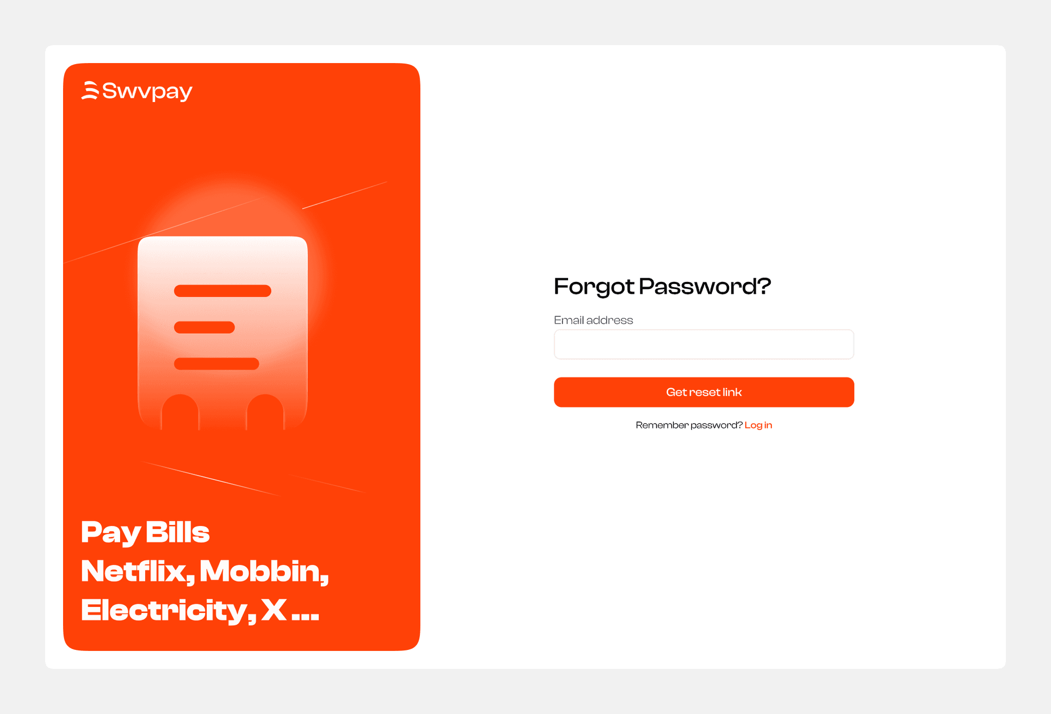 Swvpay Finance design
