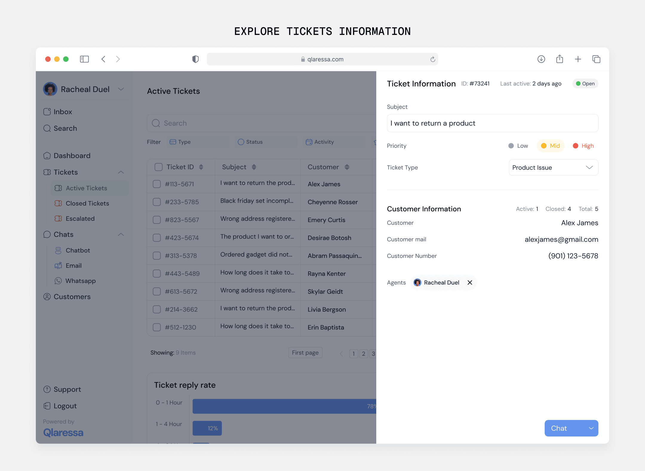 Qlaressa CRM (b2b) design