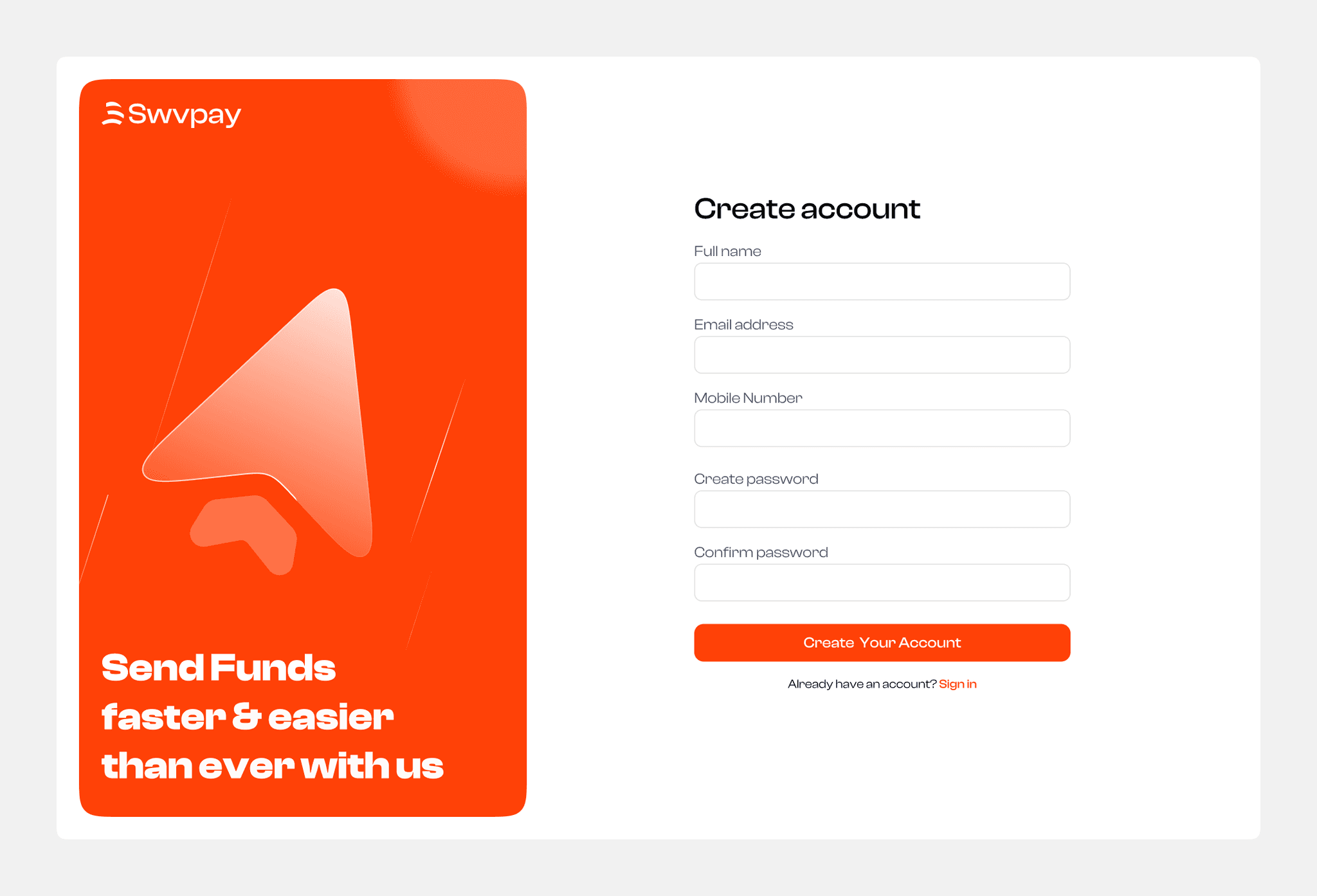 Swvpay Finance design