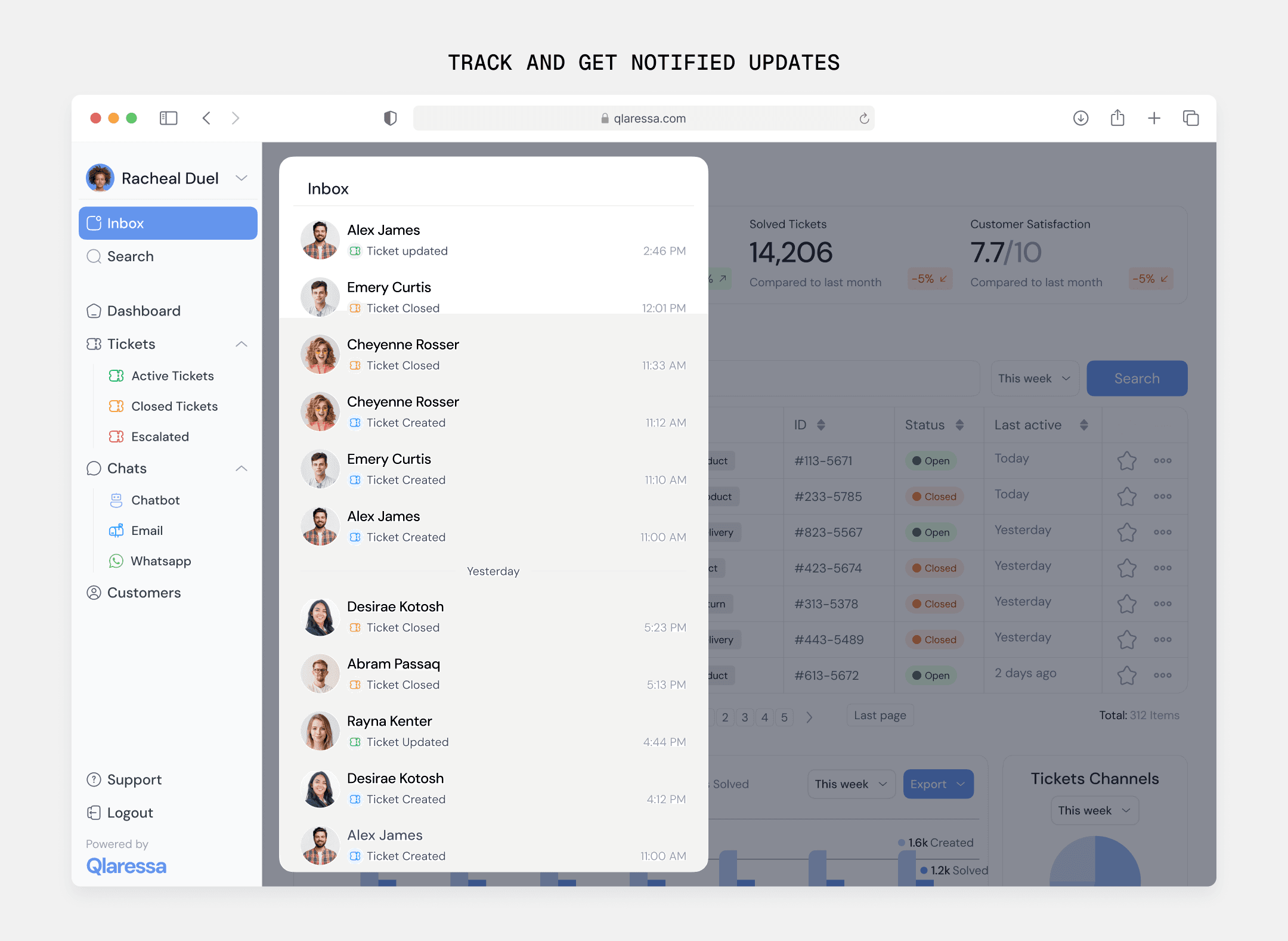 Qlaressa CRM (b2b) design
