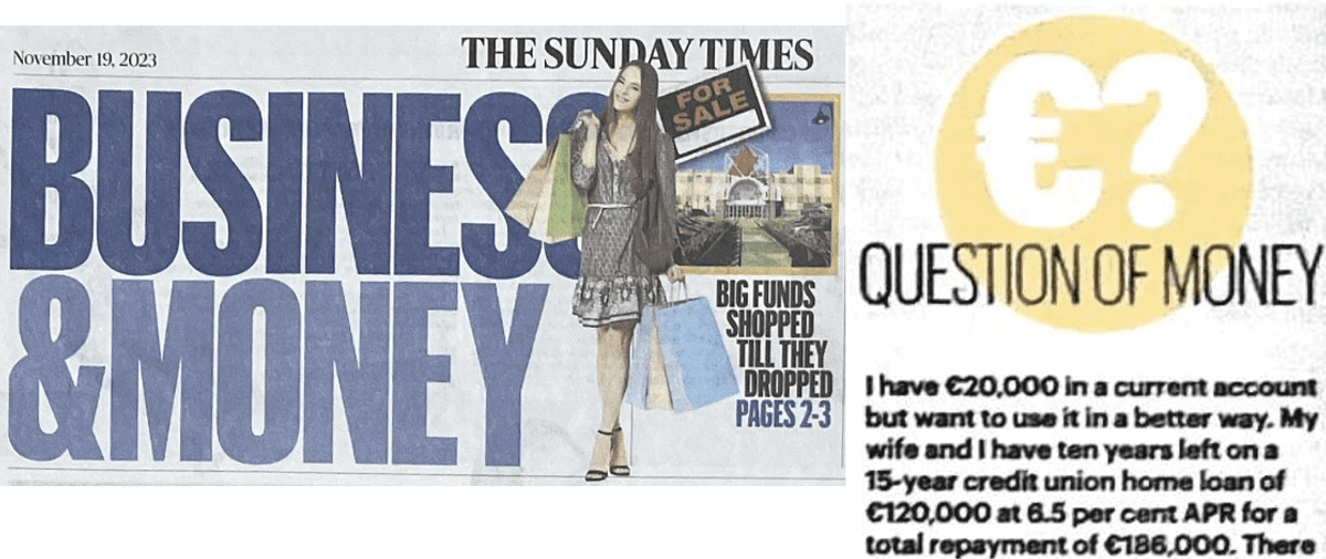 Sunday Times pic - should I pay off my loan