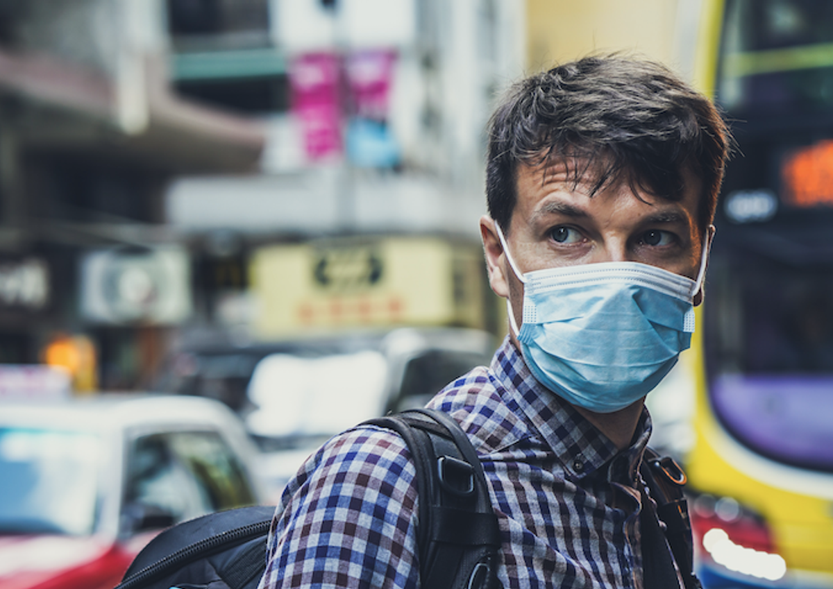 Coronavirus - man with mask pic