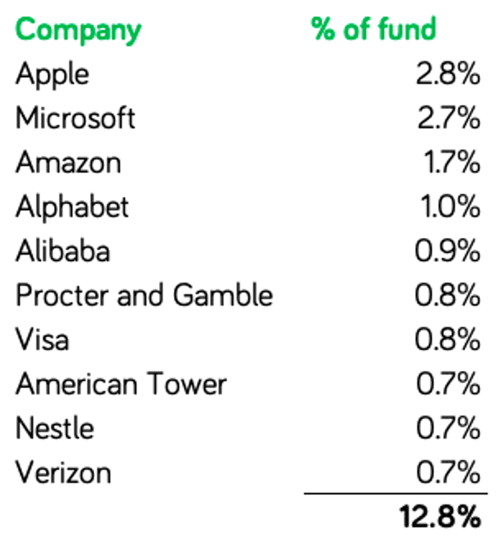 Fund portfolio distribution