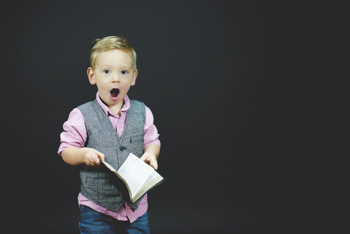 Surprised boy