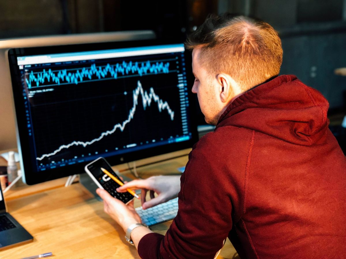 Person looking at chart