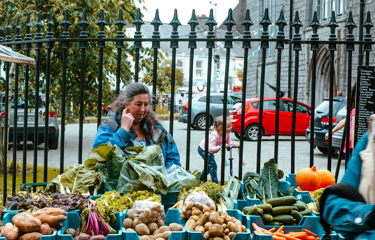 The stock market is not the economy street veg stall pic