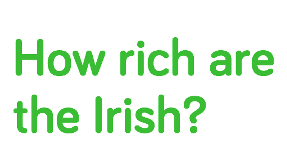 How rich are the Irish top
